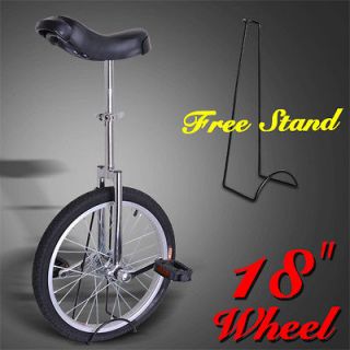 Unicycle 18 Mountain Wheel Free Stand Butyl Tire 1.75 Uni Cycle 