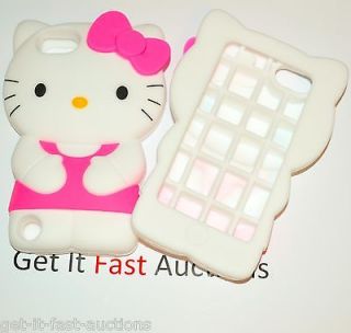 3D Cute Soft Silicone RED Hello Kitty Case For iPod Touch 5 5th Gen 5G 