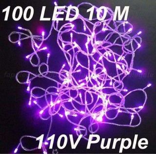 32ft Purple Fairy Lights 100 LED 10M Wedding Xmas Party