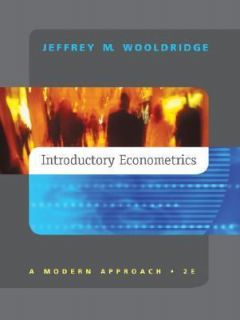 Introductory Econometrics by Jeffrey M. Wooldridge 2002, Hardcover 