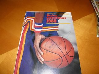 harlem globetrotters autographed