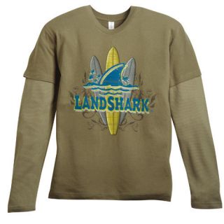 Land Shark Lager 2 fer Mens Long Sleeve T Shirt XL 