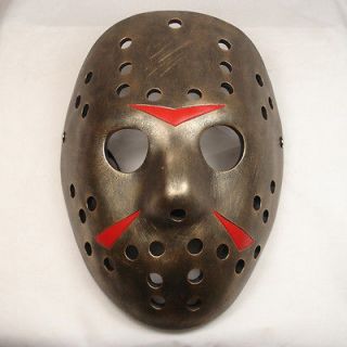 Resin Replica Bronze Color Friday the 13th Killer Jason Hockey Mask 