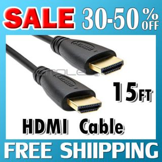 15 FT Premium New HDMI to HDMI CABLE 3D Male to Male for HDTV LCD LED 