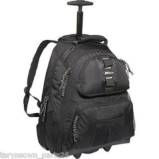 Targus Black Rolling Notebook Backpack, For Laptops Up To 15.4, # 