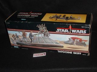 1984 Vintage Star Wars ROTJ Power of the Force POTF Tatooine Skiff 