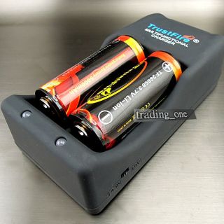 2x TrustFire TF 26650 3.7V 5000mAh Li ion Rechargeable Battery 
