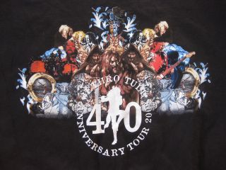 XL black JETHRO TULL 2008 40th anniversary tour T Shirt USA flute