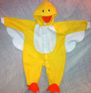   Infant Toddler Duck Halloween Costume Medium 6mo 12mo 30 Head To Toe