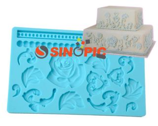 New Rose Shaped Silicone Mold/Cutter Cake Decoration Tool Necessity 