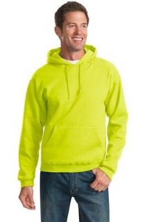 Jerzees Safety Yellow Green Neon Hi Vis Sweatshirt Pull Over Hoody 