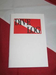 Dive Log Book SCUBA diving equipment paper logbook, for scuba diving 