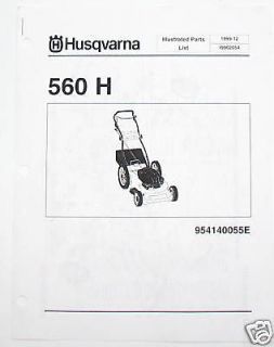 Husqvarna Parts List Manual 560 H 954140055E