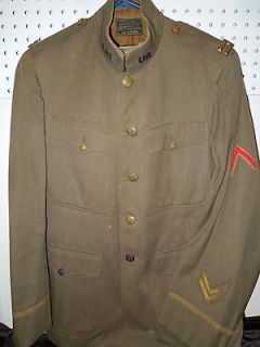 WWI French Made Army Captains Uniform Jacket Le Havre With Insignia