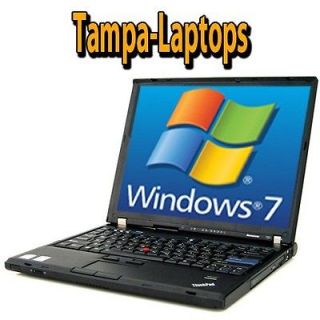 IBM LENOVO T61 LAPTOP 1.8GHz 2GB WINDOWS 7 COMPUTER WIRELESS WIFI DVD 