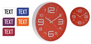 Large 30cm Contemporary Wall Clock Kitchen Clock Choice of 6 Modern 