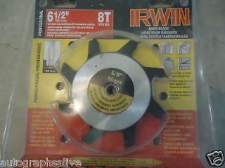 New Irwin Pro 6 1/2 (165mm) 8T Adjustable Carbide Dado Radial Saw 