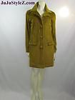 NEW Missoni for Target Womens Green Yellow Corduroy Trench Coat Jacket 