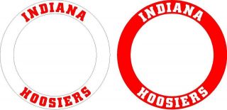Indiana Hoosies Circle Rings Cornhole Sticker Decals 6
