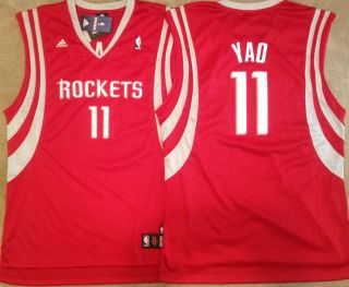 Yao Ming Houston Rockets Swingman Mens Sewn Jersey Red NWT