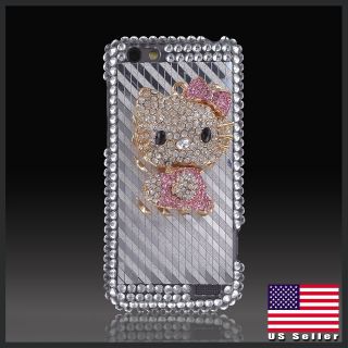   Hello Kitty Diamonds bling rhinestone case cover for HTC One V T320e