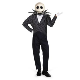 Jack Skellington Adult 42 46 Deluxe Costume w/ Mask Disguise 5761A