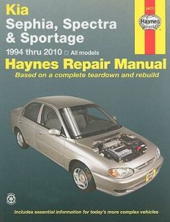 Haynes Kia Sephia, Spectra & Sportage 1994thru 2010 Repair Manual