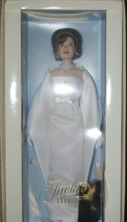 Beautiful Jackie Kennedy Doll in Original Box in White Gown W/ White 