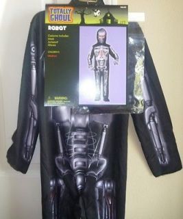 NEW Boys Girls ROBOT Dress Up Costume Size M 7/8 L 10/12 mask gloves 