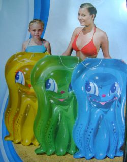 NEW CHILDRENS INFLATABLE OCTOPUS LILO LI LO AIR BED 109cms x 74cms 
