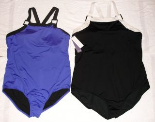 NWT JAG Swimsuit 1pc Adjustable Bra Straps Tummy Control 18W 20W 22W 