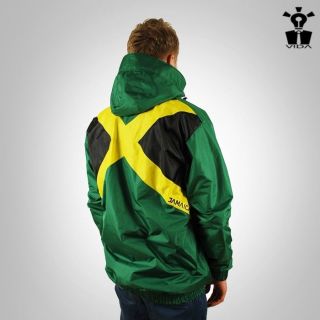 JACKET Rasta Reggae Jamaica FLAG VIDA shirt Marley clothes windbreaker