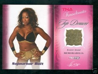 TNA SOJOURNOR BOLT PIECE OF CLOTHING WRESTLING CARD