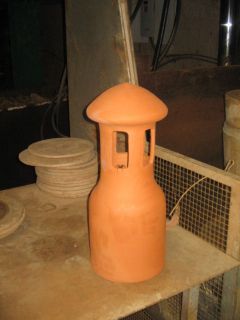 x24 Terracotta Clay Chimney For Outdoor Wood Fired Brick Pizza Oven