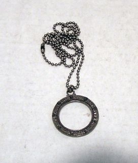Stargate Atlantis Gate Metal Necklace w Chain