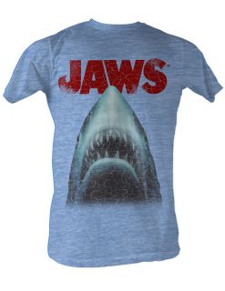 Jaws Movie Shark Attack Stressed Out Licensed Tee Shirt Adult Sizes S 