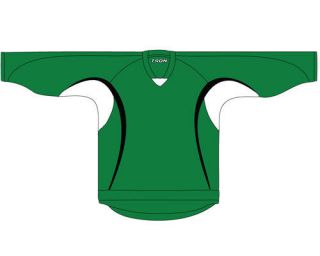 NEW Senior 3 COLOR Hockey Jersey with Name and Number Green/Black 