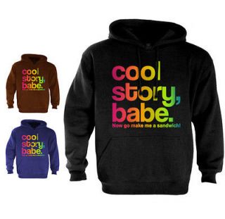 Cool Story Babe Hoodie jersey Shore bro Sandwich Tell it Again 