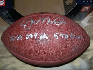 Joe Montana 49ers SUPER BOWL XXIV Autographed RARE STATS Football Ball 