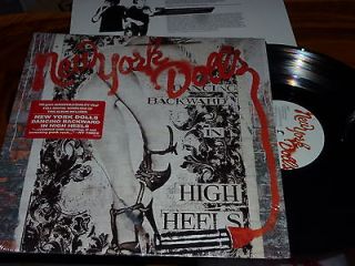 NEW YORK DOLLS High Heels LP + INSERT Vinyl GLAM sylvain PUNK Johansen 
