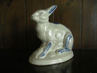 Saltglaze Rabbit   Made in USA   Beaumont Pottery
