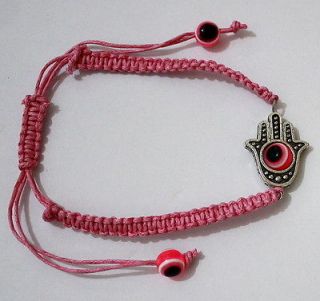   Hamsa Evil Eye PINK STRING Kabbalah Bracelets Lucky Charm Jewelry Lot