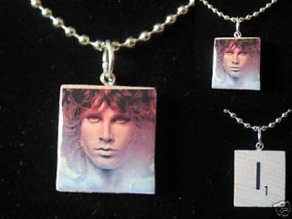 Jim Morrison Scrabble Tile Necklace (reversible)