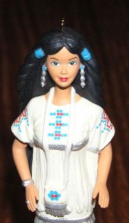 1996 Hallmark Ornament Native American Barbie #1 in Dolls of the 