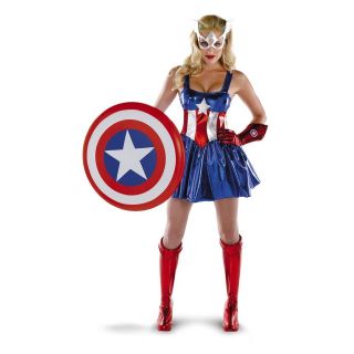 AMERICAN DREAM Sassy Deluxe Captain America Costume Large 12 14 