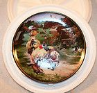 VINTAGE BRADEX COUNTRY VILLAGE & HORSES COLLECTOR PLATE