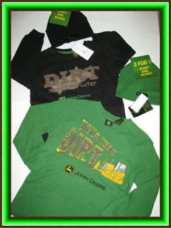 US/CAN free ship) NWT JOHN DEERE licensed beanie hat top outfit BOY 5 