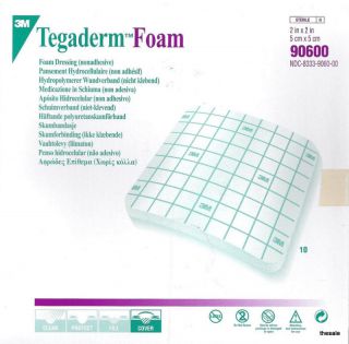 Lot New Boxes (20) Tegaderm® 2 x 2 (5 x 5cm) Non Adhesive Wound 