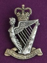 The Royal Irish Rangers (Bi Metal) Cap Badge