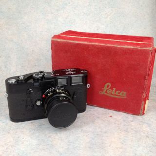   Set Leica M3 Black Paint RARE Rangefinder Camera + Summicron M 50